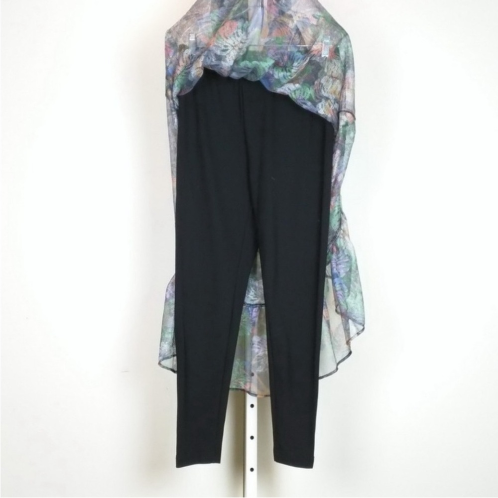 Anthropologie Meena Skirted Pants, by Maeve Floral Ruffle Midi Skirt Size M NWOT - Picture 12 of 14